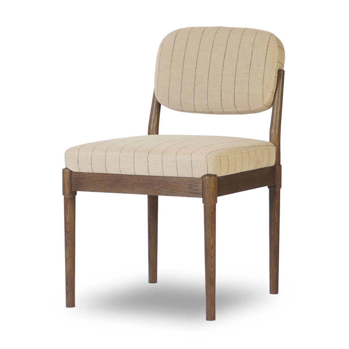 Oak and Linen Dining Chair
