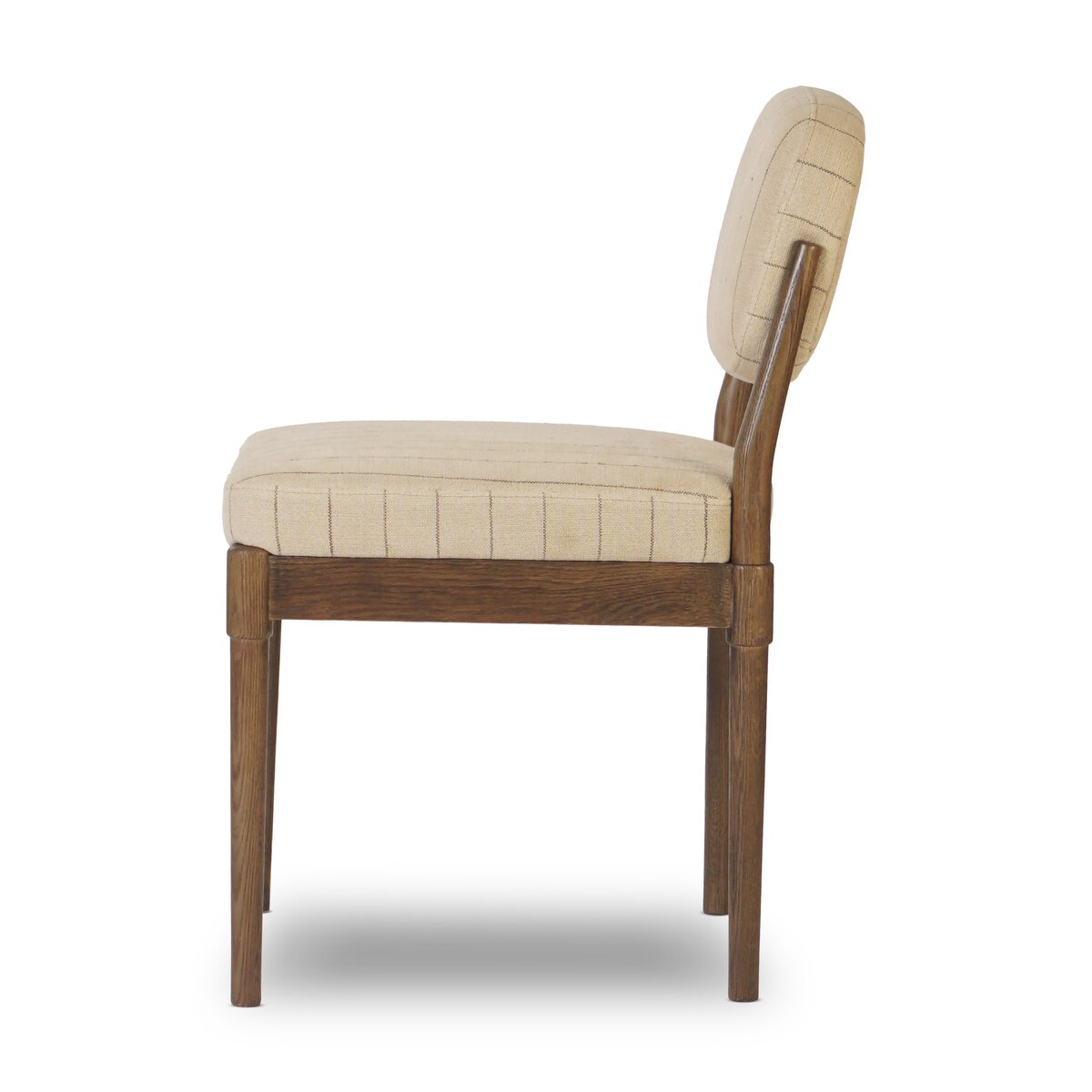 Oak and Linen Dining Chair
