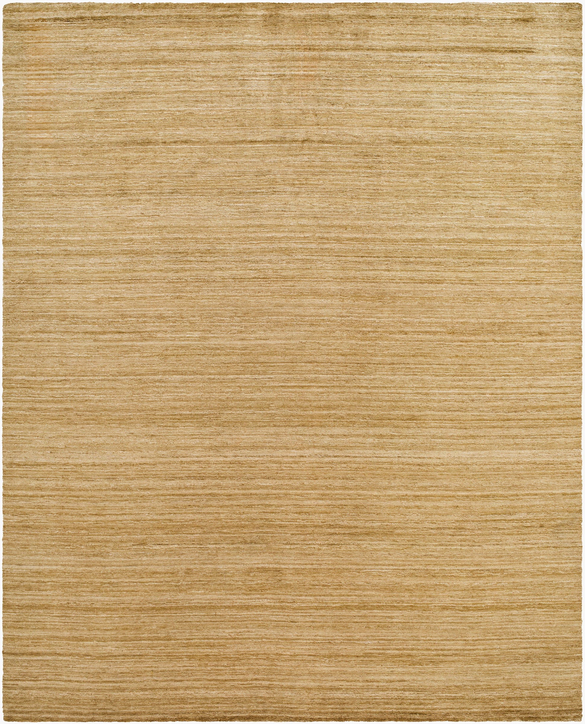 The Striated Viscose - 8 x 10 rug features a hand knotted, rectangular beige design with subtle horizontal linear texture for a modern, minimalist look—ideal for contemporary spaces.