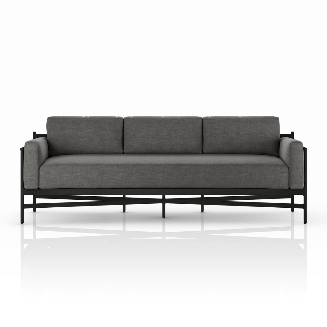 Ivory Strap Metal Base outdoor Sofa