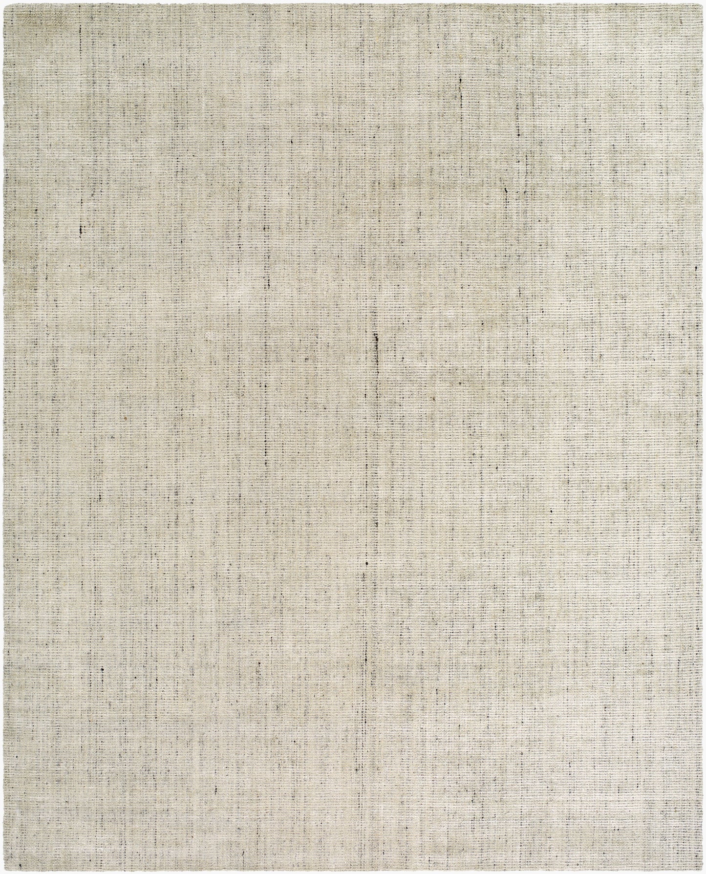 The Viscose and Wool Rug - 8'x10' features a simple textured surface in light beige with subtle lines for a natural, woven look. Its neutral style fits any space, and various sizes are available.