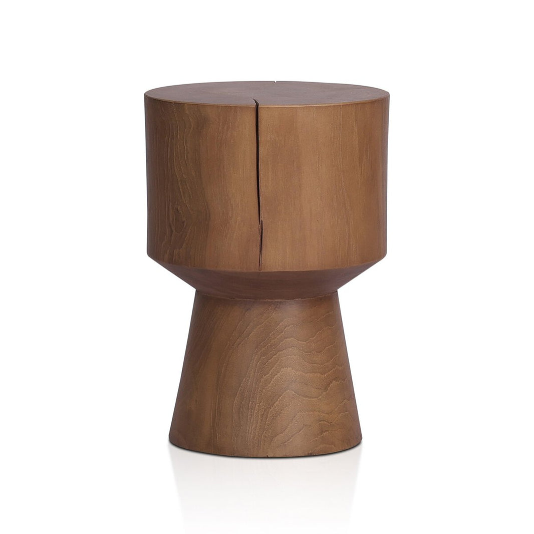 Taper Pedal Stool End Table