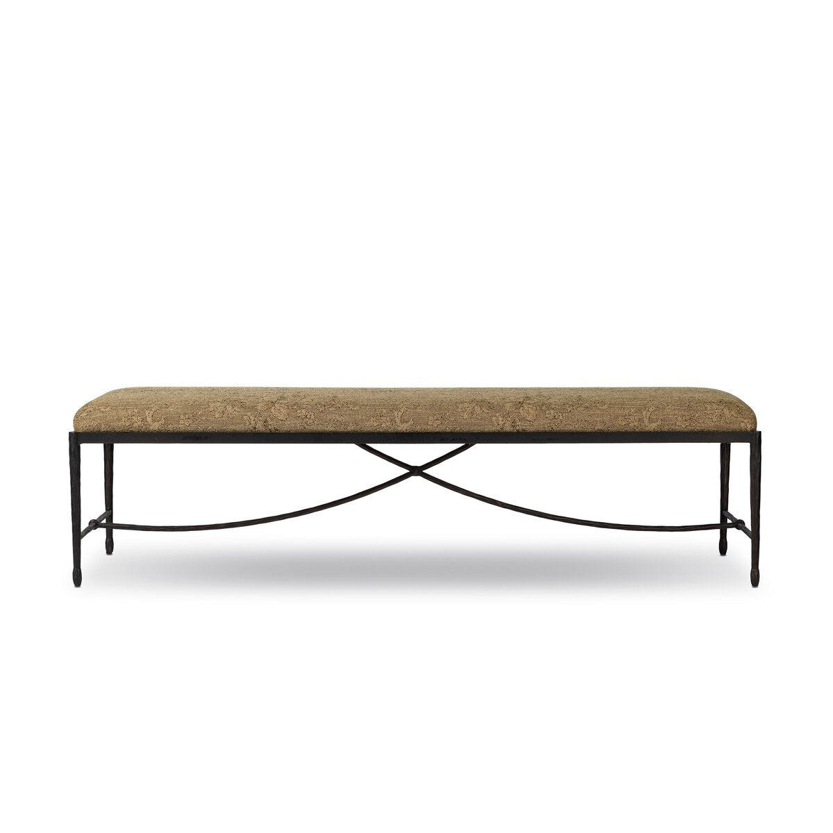 Iron Upholstered Bench