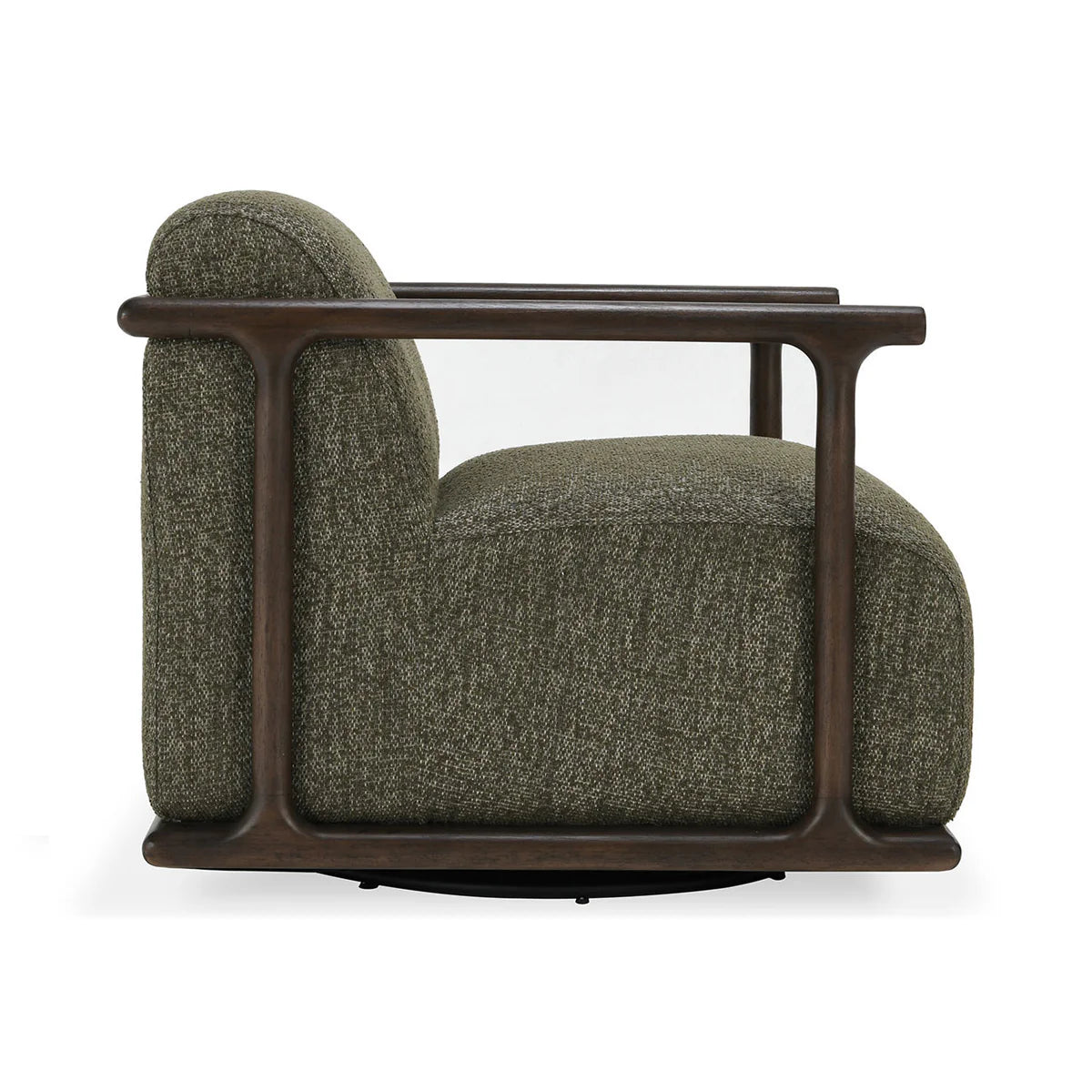 Wood Frame Swivel Chair