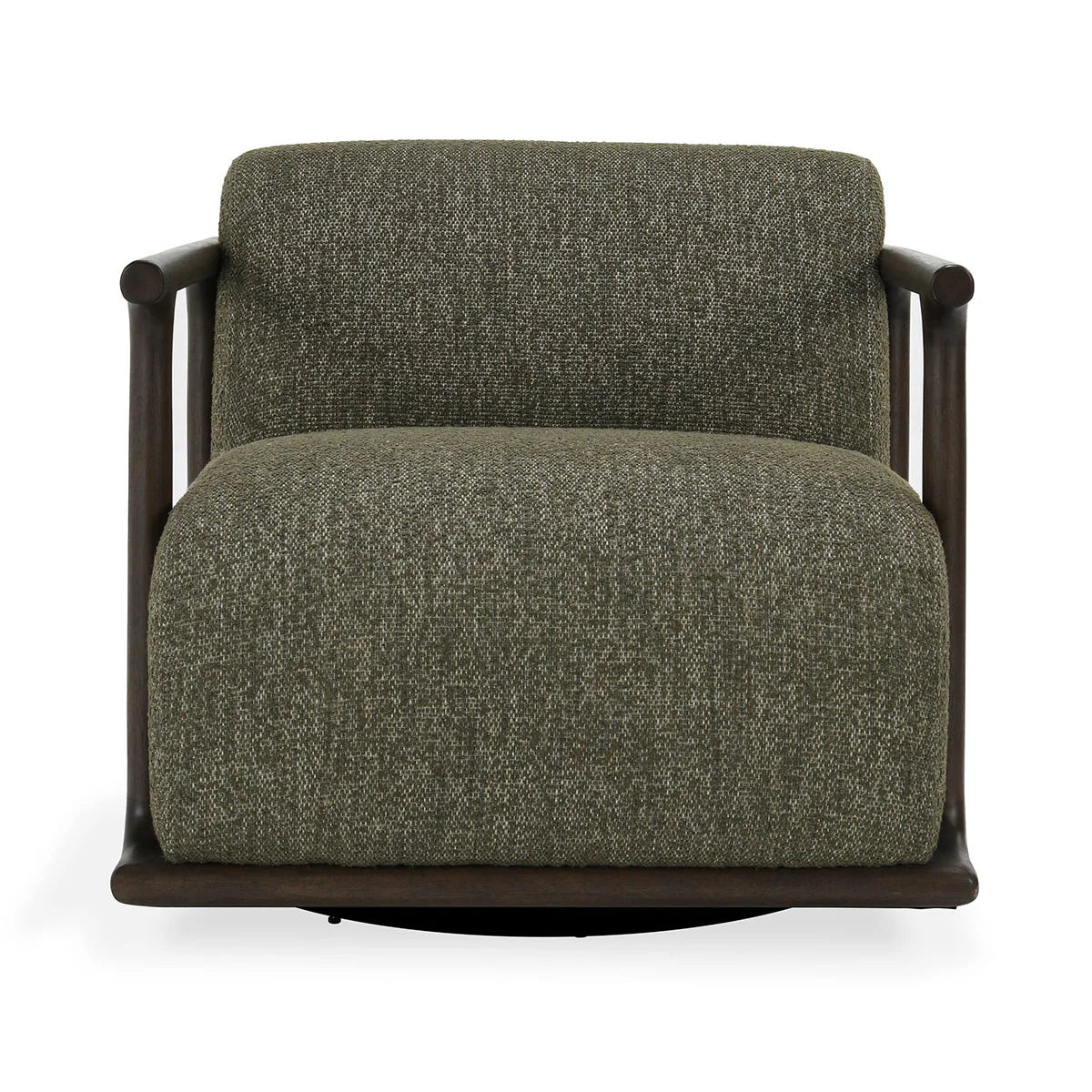 Wood Frame Swivel Chair