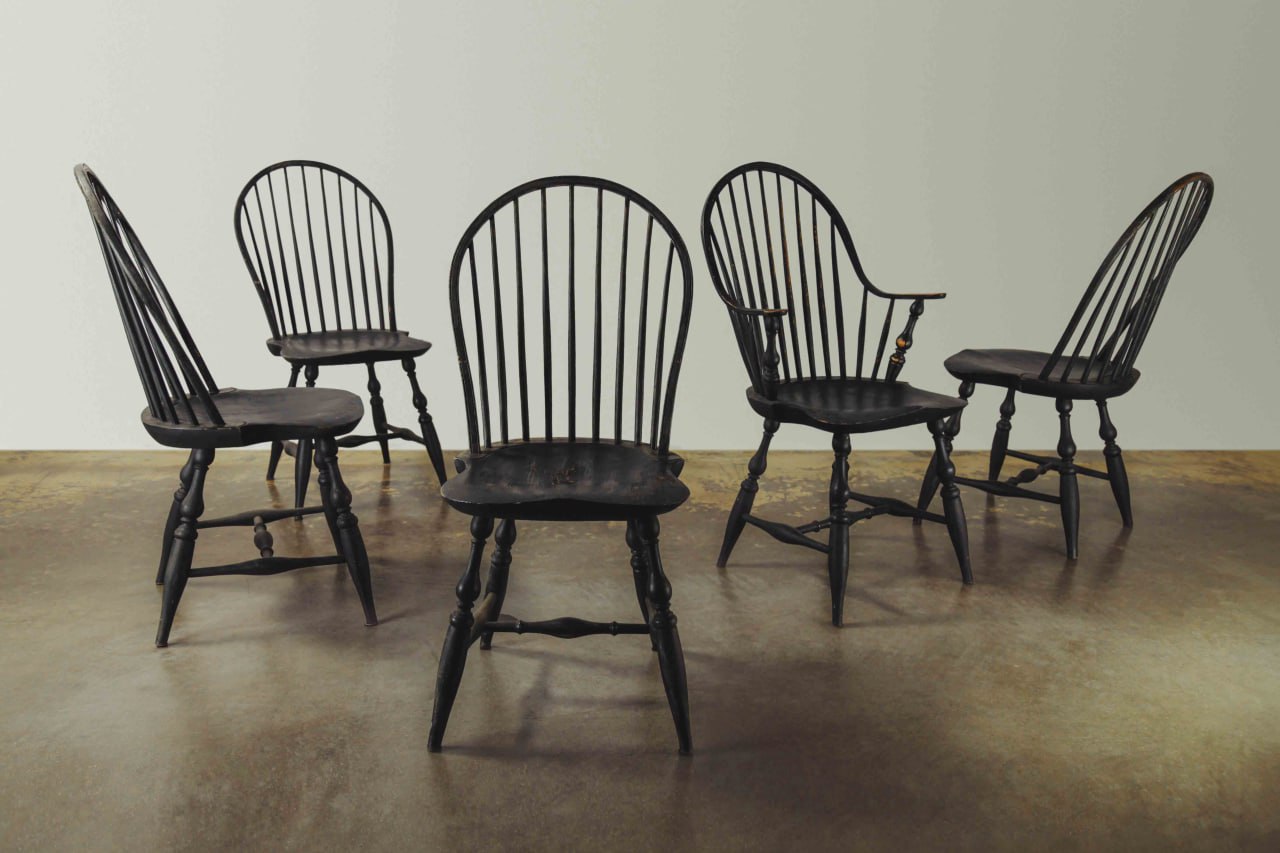 Black Vintage Windsor Chair