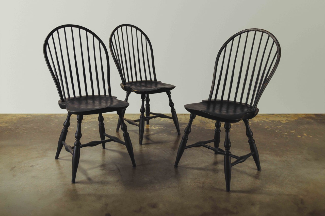 Black Vintage Windsor Chair