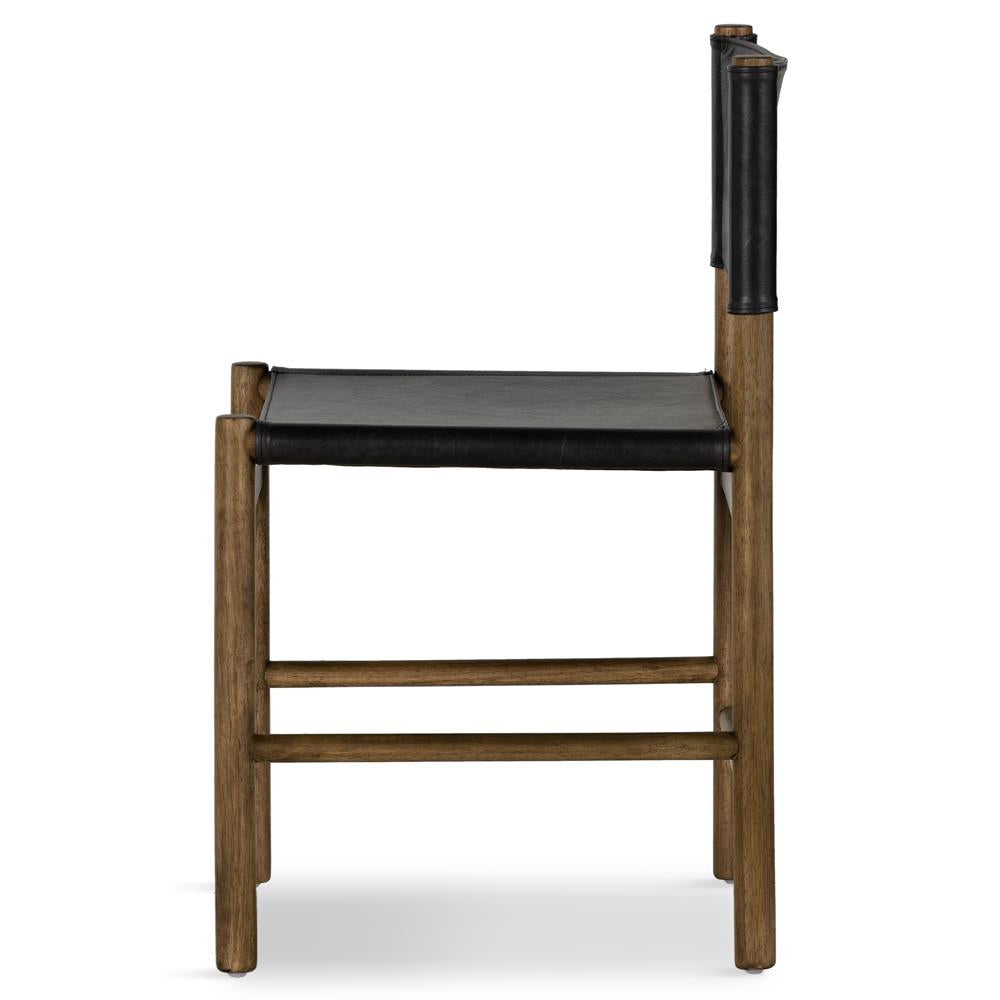 Leather Sling Side Chair