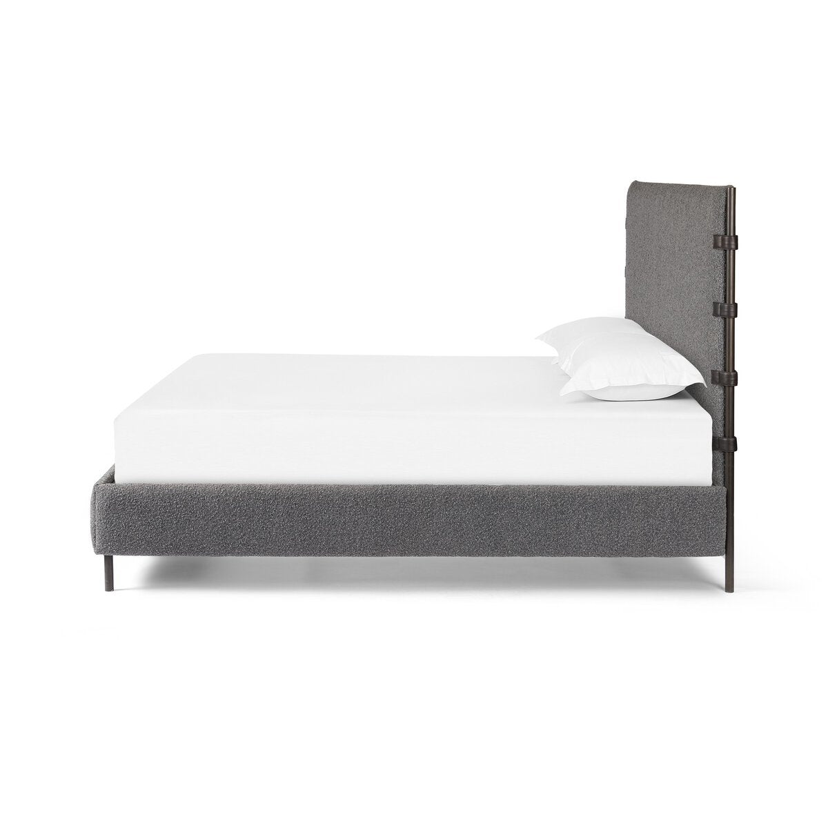 Boucle Upholstered Bed