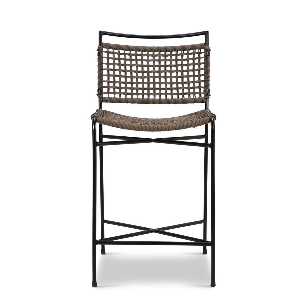 Woven Rope Outdoor Counter Stool