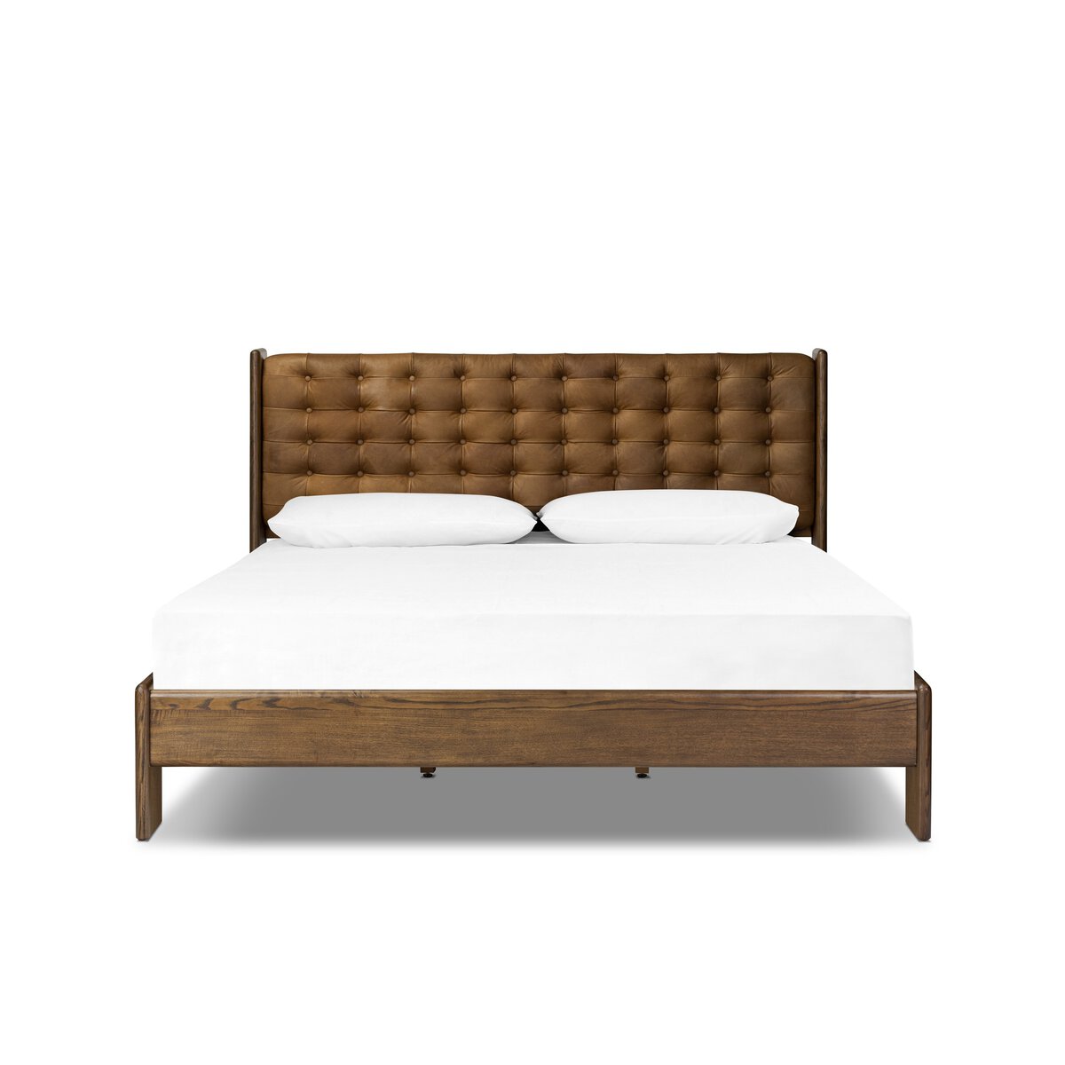 Leather Tufted Bed