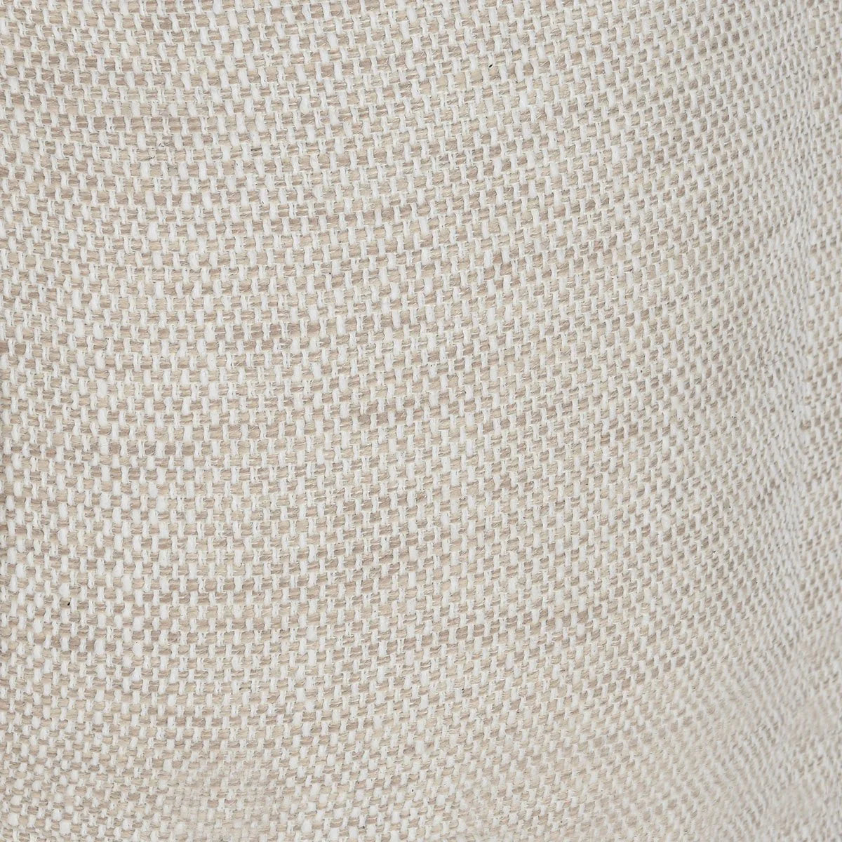 Close-up of beige, woven fabric on the Upholstered Sofa reveals a textured, grid-like pattern and visible fibers—ideal for adding rustic charm or modern appeal to your living space.