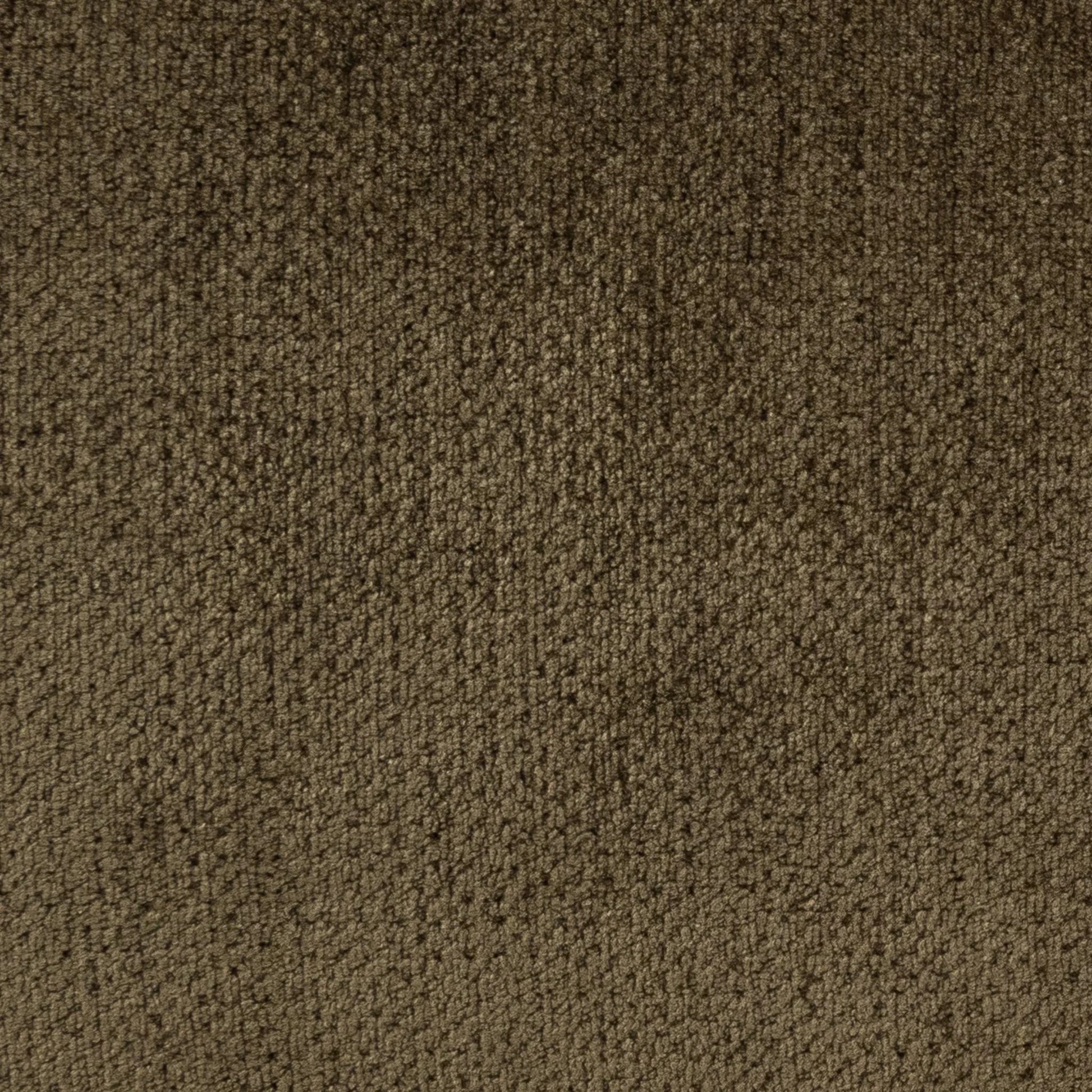 Close-up of the Tuxedo Arm Sofa's brown textured polyester fabric, featuring a slightly uneven, woven look with subtle shading variations for a minimalistic, elegant design.