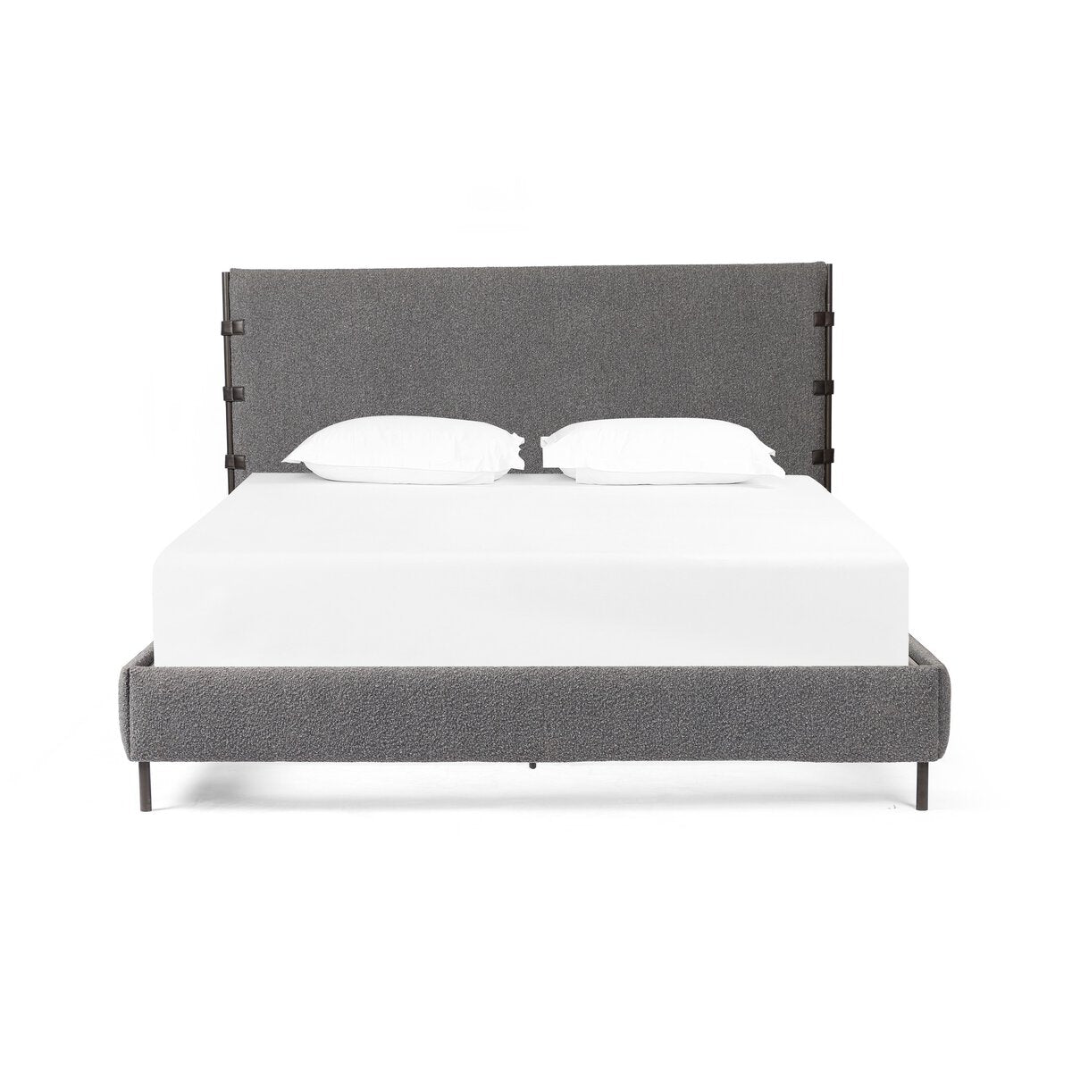 Boucle Upholstered Bed