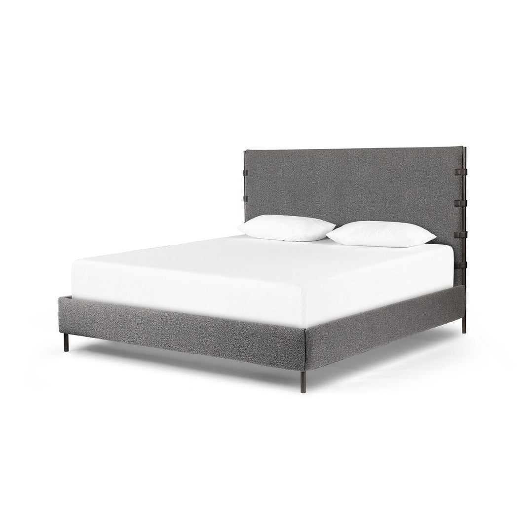 Boucle Upholstered Bed