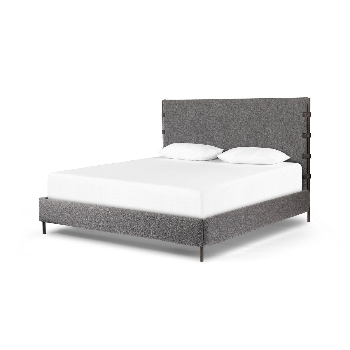 Boucle Upholstered Bed