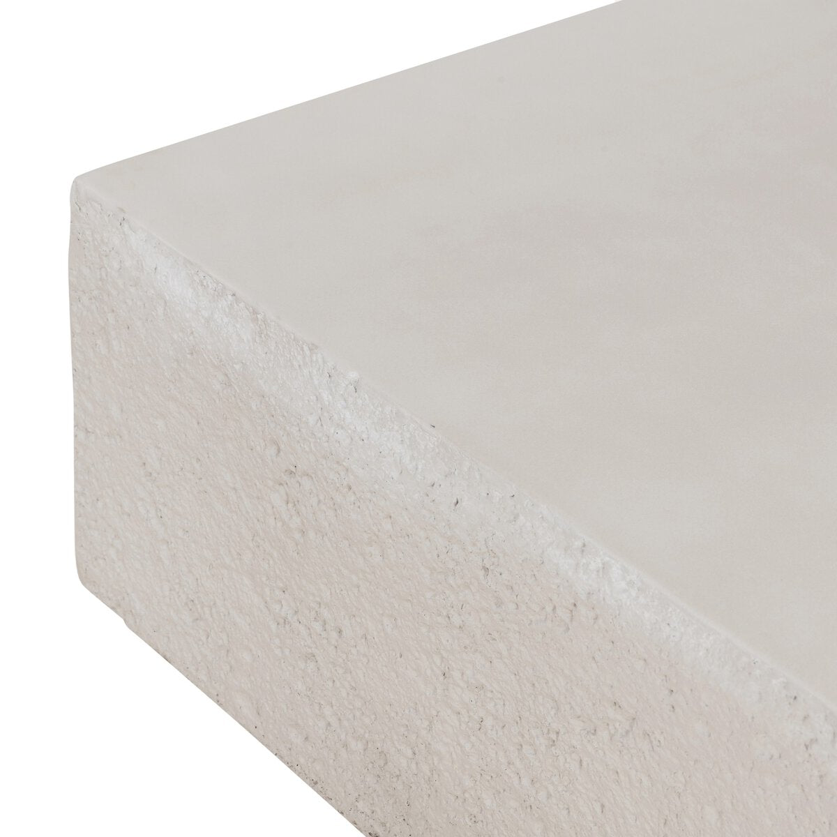 Raw Edge Concrete Outdoor Coffee Table
