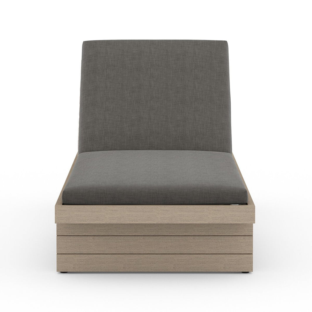 Wood Plank Outdoor Chaise