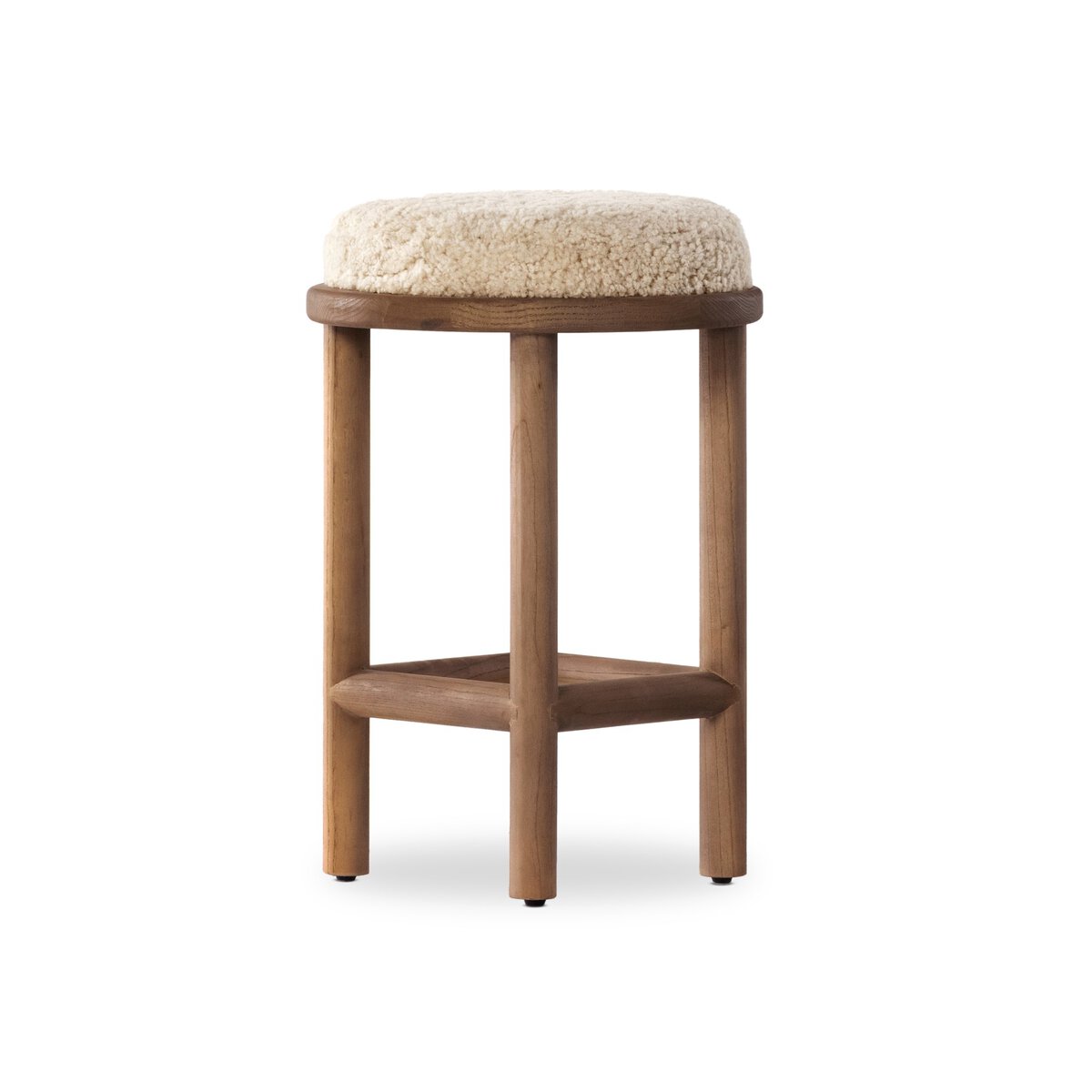 Beige Shierling Counter Stool