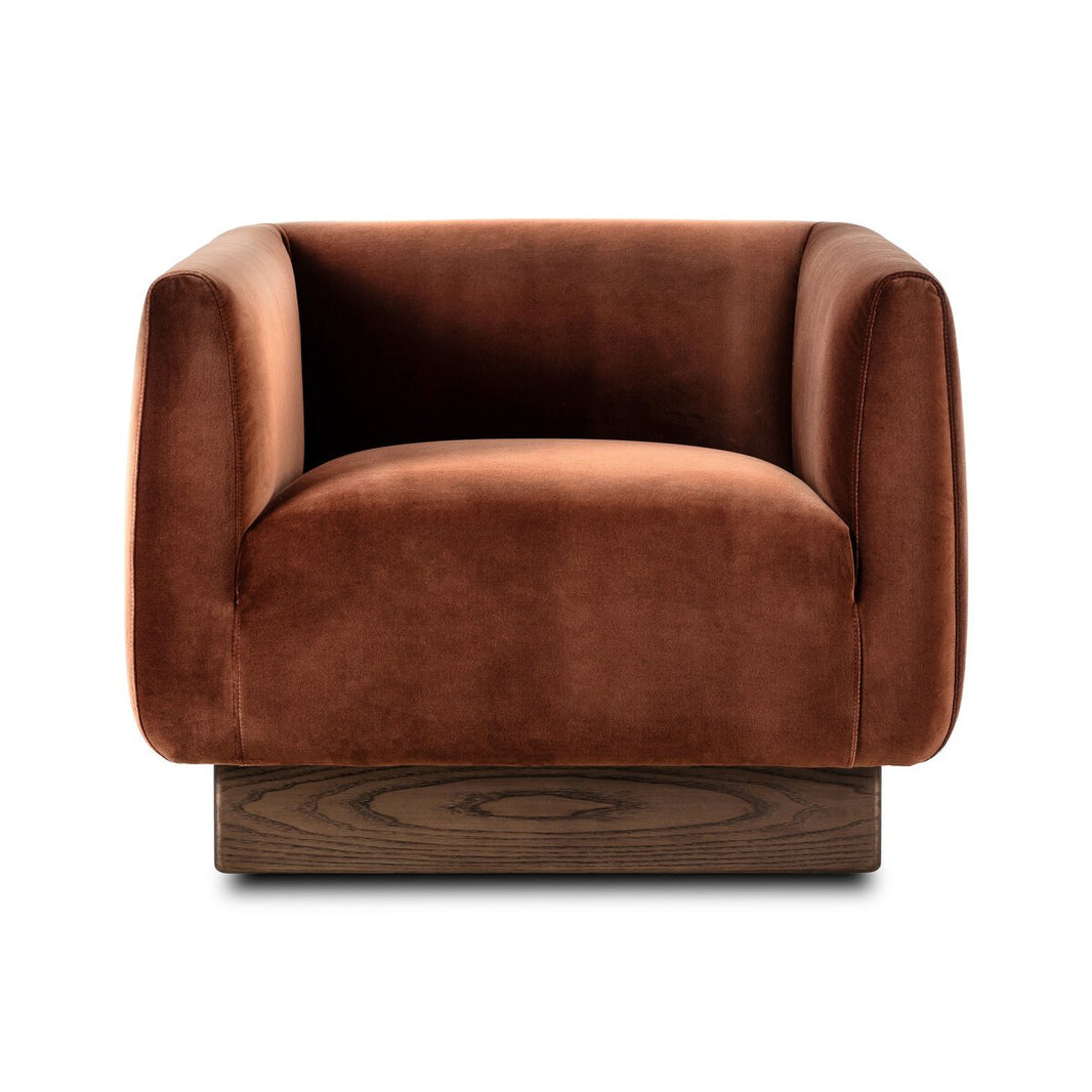 Swivel Upholstered Club Chair