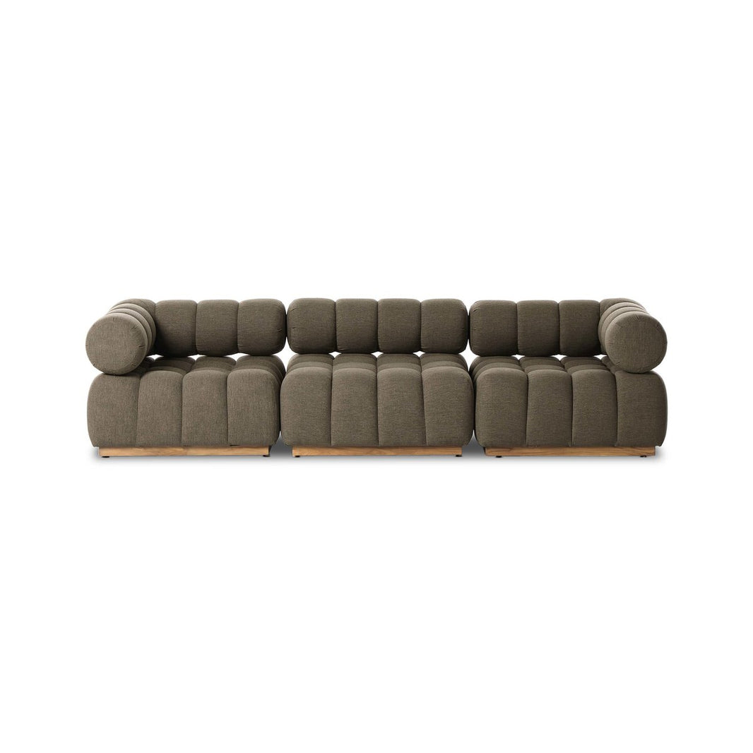 Channeled Outdoor 3 Piece Sectional