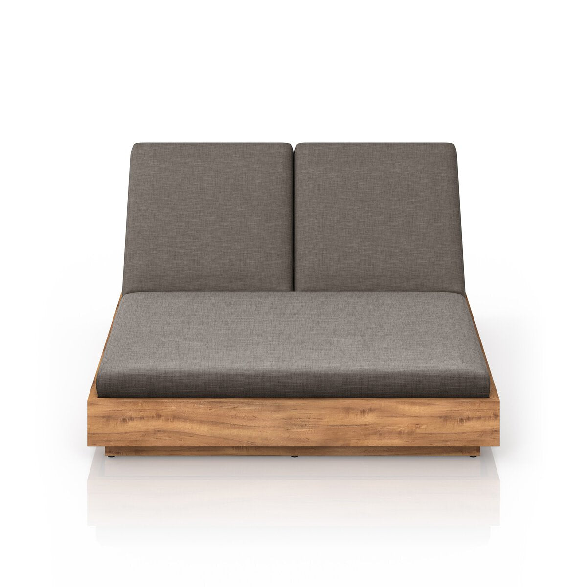 Teak Boxed Base Double Chaise