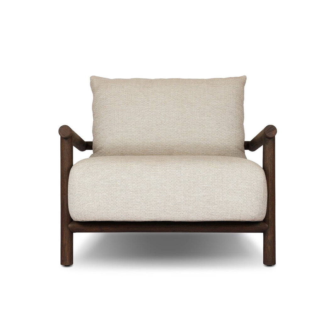 Dark Stained Teak Outdoor Chair